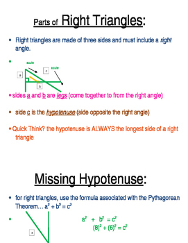 Preview of Pythagorean Theorem; Volume of Cone, Cylinder, and Sphere