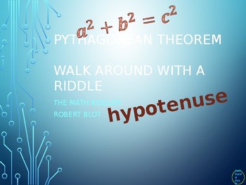 Preview of Pythagorean Theorem Walk Around or Gallery Walk with a Riddle