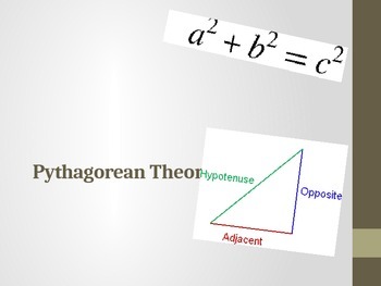 Preview of Pythagorean Theorem Webquest