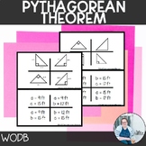 Pythagorean Theorem Which One Doesn't Belong TEKS 8.6c 8.7