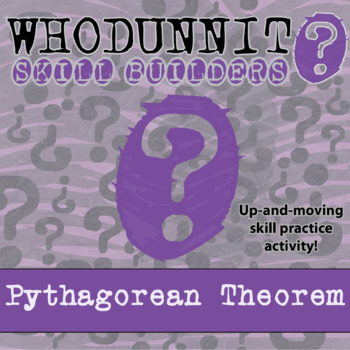 Preview of Pythagorean Theorem Whodunnit Activity - Printable & Digital Game Options