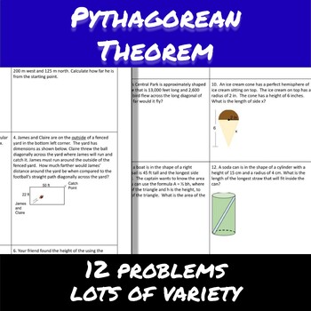 pythagorean theorem problem solving pdf