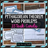 Pythagorean Theorem Word Problems Activity: Task Cards