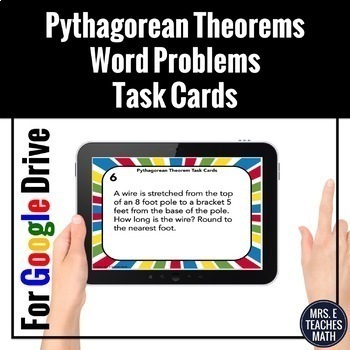 Pythagorean Theorem Word Problems Task Cards Digital Activity