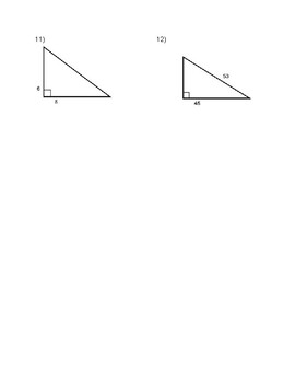 Pythagorean Theorem Worksheet by Erin Burns | Teachers Pay Teachers