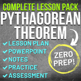 Pythagorean Theorem Worksheet Complete Lesson Pack (NO PRE