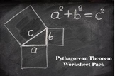 Pythagorean Theorem Worksheet Pack