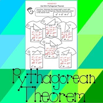 Pythagorean Theorem Worksheets by Dressed In Sheets | TpT