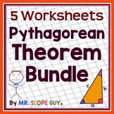 Pythagorean Theorem Worksheets Bundle