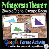 Pythagorean Theorem -  Zombie Digital Math Escape Room - Google