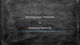 Pythagorean Theorem and Distance Formula Powerpoint