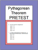 Pythagorean Theorem and Its Converse PreTest & Partner Pairs & SMART Response
