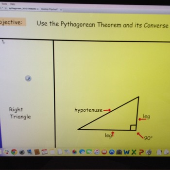 Preview of Pythagorean Theorem and its Converse