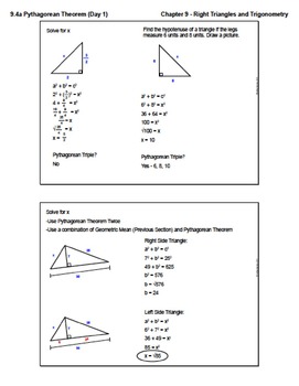 pythagorean theorem and its converse homework 1