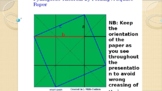 Pythagorean Theorem by Folding a Square paper