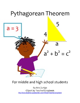 Preview of Pythagorean Theorem for Middle and High School