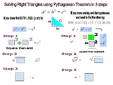 Pythagorean Theorem in 3 steps