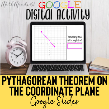 Preview of Pythagorean Theorem on the Coordinate Plane - Google Slides - STAAR Test Prep