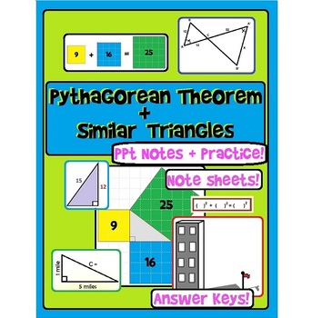 Preview of Pythagorean Theorem Lesson and Practice