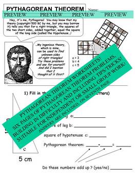 Pythagorean TheoremWorksheets with Answers by Mr. Evans | TpT