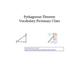 Pythagorean Theorem Vocabulary Win, Lose or Draw (Pictionary)