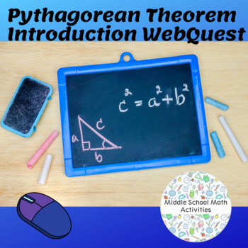 Preview of Pythagorean Thm Introduction WebQuest (8.G.6, 8.G.7, 8.G.8)