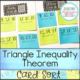 Pythagorean & Triangle Inequality Theorems Card Sort