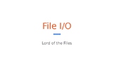 Python Code 10: File I/O