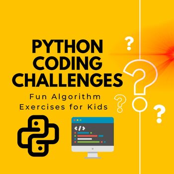 Preview of Python Algorithm Worksheets: Interactive Exercises for Kids Learning to Code