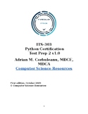 Python Certification Test Prep 2 | Middle School | High School
