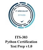Python Certification Test Prep ITS 303 | High School | Mid