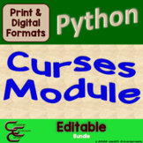 Python Curses Module Editable Bundle