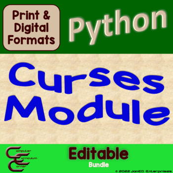 Preview of Python Curses Module Editable Bundle