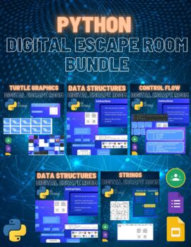 Preview of Python Digital Escape Room Pack
