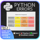 Python Errors & Debugging | Syntax Errors,  TypeError, ValueError | No Prep