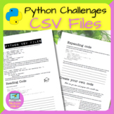 Python External CSV Files Programming Challenges