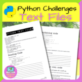 Python External Text Files Programming Challenges