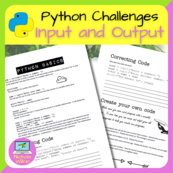 Preview of Python Input and Output Programming Challenges