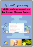Python Programming Ice Cream Project Text Based Coding 8th to 12th Grade