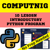 Python Programming - Introduction 10 lesson program with s