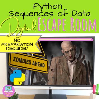 Preview of Python Sequences of Data Escape Room