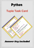 Python Tuple Activities | Task Cards + Answer Key