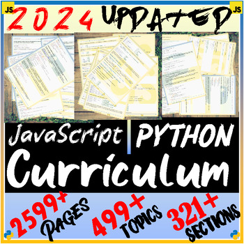 Preview of Python and JavaScript Complete Curriculum For Programming | Coding