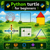 Python Turtle - Complete Lessons Pack for Beginners & Teachers