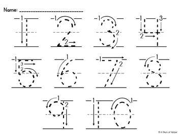 Freebie Q Tip Alphabet Number Formation Practice Tpt