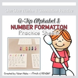{FREEBIE} Q-Tip Alphabet & Number Formation Practice