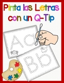 Q-Tip Letter Paint in Spanish