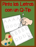 Q-Tip Letter Paint in Spanish (advanced version)/ Pinta la