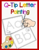 Q-Tip Letter Painting