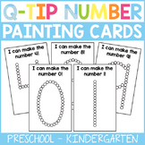 Q-Tip Number Painting Cards